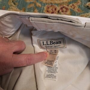 L.L. Bean Cream Comfort Waist Pants